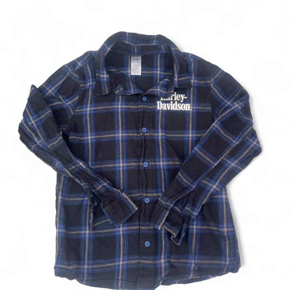 Harley‎ Davidson plaid shirt youth